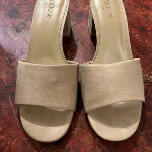 J. Crew Factory Cream Mules